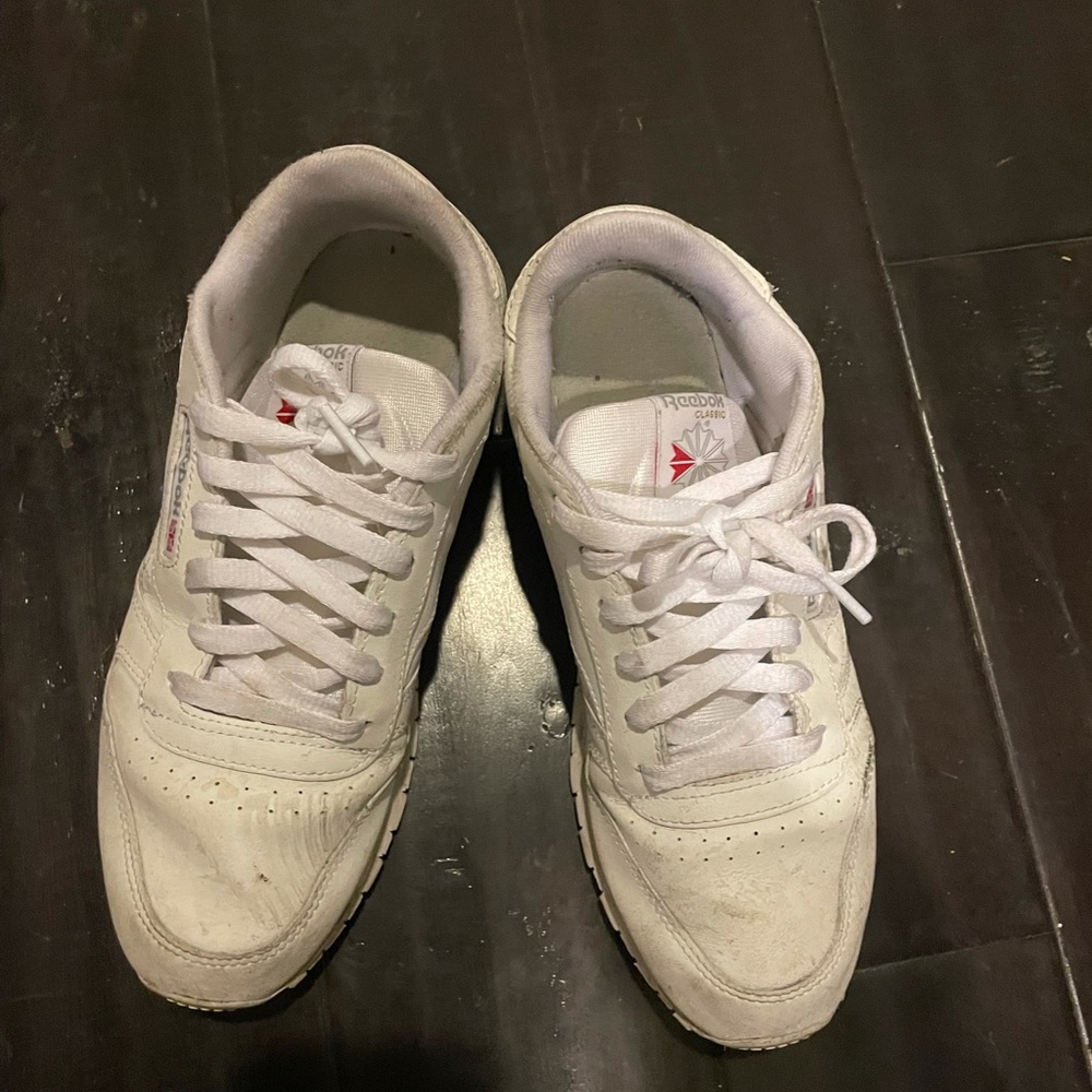Reebok white sneakers!